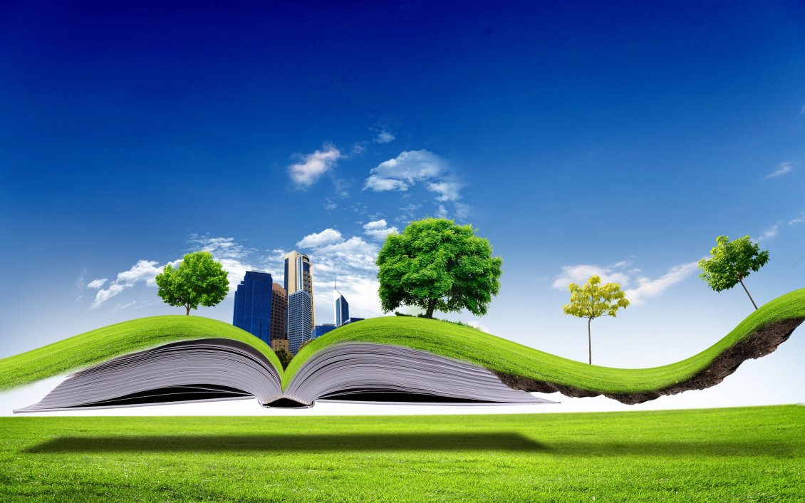 11697_All nature in one book 3D wallpaper