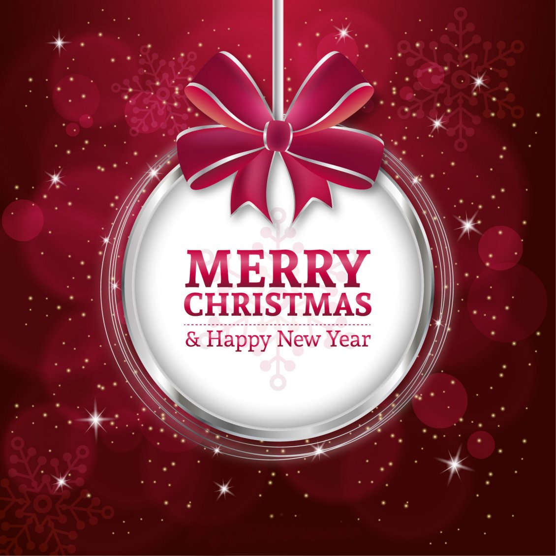 Wonderful red wallpaper - Merry Christmas and Happy New Year