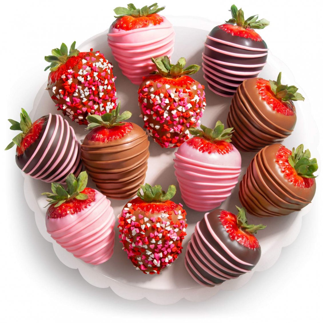 Delicious strawberry cover with chocolate - Love time